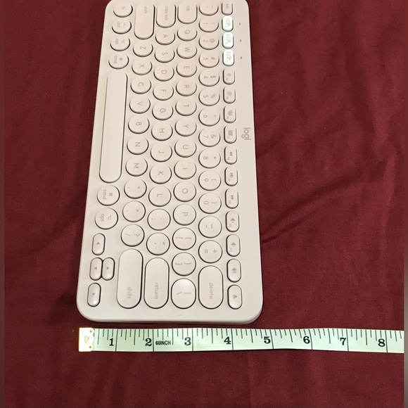 Logitech Logi K380 Wireless Bluetooth Rose Gold Pink Mac Apple Computer Keyboard - Picture 8 of 8